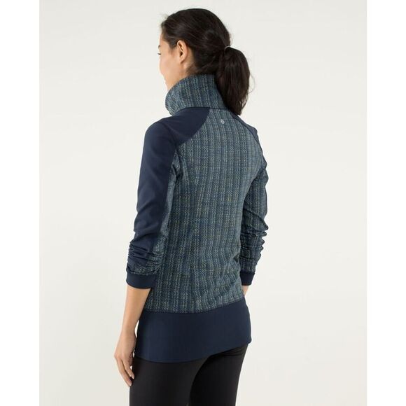 Lululemon Women’s Nice Asana Jacket in Ziggy Wee August Inkwell / Inkwell - Picture 3 of 15